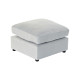 Reposapiés DKD Home Decor Madera Poliéster Celeste Moderno (55 x 55 x 35 cm)