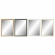 Espejo de pared DKD Home Decor Blanco Marrón Gris Natural 56 x 2 x 76 cm (4 Unidades)
