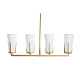 Lámpara de Techo DKD Home Decor Dorado Blanco (67 x 14 x 22 cm)