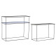 Consola DKD Home Decor Negro Azul Metal Moderno (70 x 27 x 45 cm) (2 Unidades)