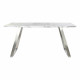 Mesa de Comedor DKD Home Decor Acero Blanco 160 x 90 x 76 cm Madera MDF