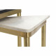 Juego de 3 Mesitas DKD Home Decor Blanco Negro Verde Dorado 68 x 46,5 x 53 cm