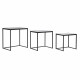 Set of 3 small tables DKD Home Decor Black 58 x 36,5 x 53,5 cm