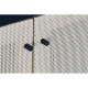 Aparador DKD Home Decor Negro Abeto Natural Ratán (120 x 38 x 76 cm)