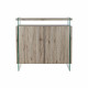 Sideboard DKD Home Decor Natural MDF Tempered Glass (120 x 44 x 120 cm)