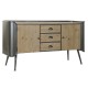 Mueble de TV DKD Home Decor 144 x 47 x 76 cm Natural Gris Metal