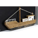 Figura Decorativa DKD Home Decor Blanco Marrón Barco 40 x 3,5 x 20 cm
