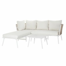Sofá de Jardín DKD Home Decor Beige Aluminio Cuerda 196 x 75 x 68,5 cm  