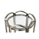Side table DKD Home Decor Crystal Silver Metal 40 x 40 x 110 cm