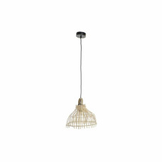 Lámpara de Techo DKD Home Decor Marrón Multicolor Metal Mimbre 50 W Urbano 220 V 30 x 30 x 29 cm