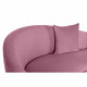 Sofá DKD Home Decor Rosa Dorado Metal Poliéster (210 x 120 x 84 cm)