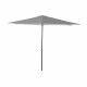 Sombrilla DKD Home Decor Gris Acero Plástico 270 x 270 x 250 cm
