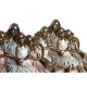 Figura Decorativa DKD Home Decor 17 x 10,5 x 15,5 cm Rosa Dorado Blanco (2 Unidades)