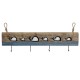 Perchero de Pared DKD Home Decor Acabado envejecido Metal Madera (85 x 4 x 33 cm)