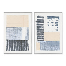 Cuadro DKD Home Decor 60 x 3,2 x 90 cm Abstracto Urbano (2 Unidades)