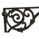 Soporte de Pared Home ESPRIT Hierro 24 x 3,2 x 15 cm