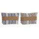 Neceser de Viaje Home ESPRIT Beige Lila 25 x 7 x 15 cm (2 Unidades)