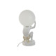 Desk lamp Home ESPRIT White Golden Resin Plastic 220 V 14 x 14 x 32 cm