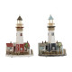 Decoración luminosa Home ESPRIT Madera Aluminio Faro 20 x 20 x 30,5 cm (2 Unidades)