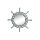 Wall mirror Home ESPRIT Sky blue Mediterranean 42,5 x 3 x 42,5 cm