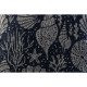 Cushion Home ESPRIT Silver Navy Blue Mediterranean 45 x 15 x 45 cm