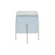 Reposapiés DKD Home Decor Dorado Metal Azul cielo (34 x 34 x 40 cm)