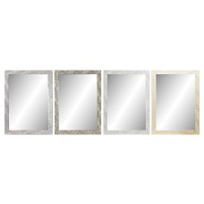 Wall mirror DKD Home Decor Tropical Leaf of a plant 70 x 2 x 97 cm (4 Units)