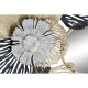 Wall mirror DKD Home Decor White Black Golden Leaf of a plant Mediterranean 74 x 6 x 75 cm