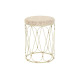 Side table DKD Home Decor Natural Metal Cream Rattan (35 x 35 x 49 cm)