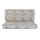 Cojín DKD Home Decor De suelo Gris Marrón claro Aluminio Hoja de planta 120 x 80 x 16 cm