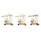 Figura Decorativa DKD Home Decor Amarillo Rojo Verde Vintage 32 x 18,5 x 25 cm (3 Piezas)