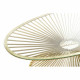 Mesa auxiliar DKD Home Decor Dorado Cristal Acero 138 x 66 x 46 cm