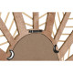 Espejo de pared DKD Home Decor Marrón Natural Tropical Hoja de planta 60 x 2 x 67 cm