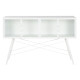 Consola DKD Home Decor Blanco Metal Cristal 120 x 35 x 80 cm