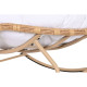 Rocking Chair Home ESPRIT White Brown Steel 108 x 108 x 80 cm