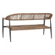 Sofá de Jardín Home ESPRIT Aluminio 131 x 55 x 76 cm