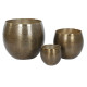 Set de Macetas Home ESPRIT Dorado Aluminio 47 x 47 x 40,5 cm