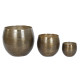Set de Macetas Home ESPRIT Dorado Aluminio 47 x 47 x 40,5 cm