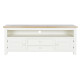 Mueble de TV DKD Home Decor Beige Natural Madera de Paulonia 134,5 x 35 x 55 cm