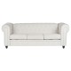 Sofá DKD Home Decor Blanco Marrón Crema Madera 209 x 84 x 76 cm