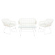 Conjunto de Sofá y Mesa DKD Home Decor Metal ratán sintético 124 x 74 x 84 cm