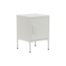 Nightstand Home ESPRIT White Metal 35 x 35 x 51 cm