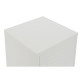 Nightstand Home ESPRIT White Metal 35 x 35 x 51 cm