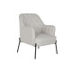 Armchair DKD Home Decor Black Beige Metal 65 x 73 x 79,5 cm