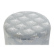Reposapiés DKD Home Decor Azul Poliéster Metal Dorado (35 x 35 x 43 cm)