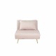 Sofá Cama DKD Home Decor 8424001799510 Multicolor Rosa claro Metal Moderno Scandi 90 x 90 x 84 cm