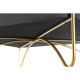 Bench DKD Home Decor   Foam Grey Golden Metal Polyester Velvet MDF Wood (80 x 80 x 47 cm)