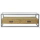 Mesa de Centro DKD Home Decor Metal Cristal Abeto (120 x 60 x 40 cm)