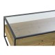 Mesa de Centro DKD Home Decor Metal Cristal Abeto (120 x 60 x 40 cm)