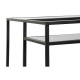 Mesa de Centro DKD Home Decor 8424001787234 Negro Multicolor Natural Madera Metal Espejo 120 x 60 x 50 cm